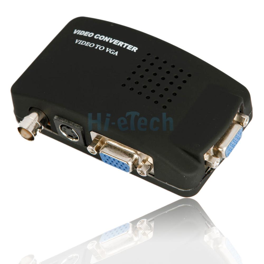 VCD DVD cam BNC Video Camera to VGA Out PC PS2 Monitor Converter